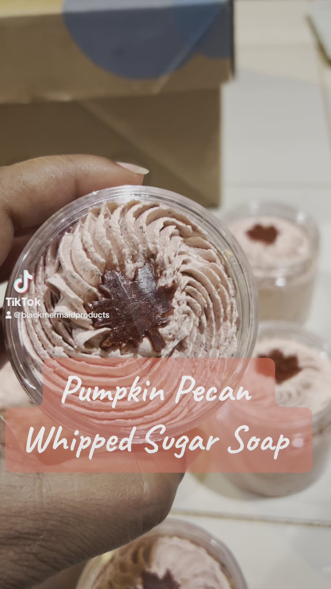 Pumpkin Pecan whipped sugar soap