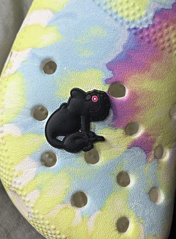 Black Mermaid Croc Button